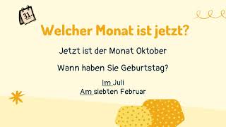 der kalender woche monate jahreszeiten [upl. by Letnuahs]