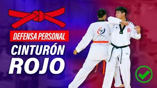 DEFENSA PERSONAL 👊  Cinturón ROJO Taekwondo Tutorial [upl. by Hanforrd]