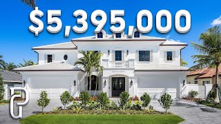 Inside a 5395000 Modern Coastal Farmhouse Inspired Home In Florida  Propertygrams Mansion Tours [upl. by Enovi837]