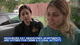 Neighbors say abandoned apartments in Greenspoint are hotbed for crime [upl. by Einna]