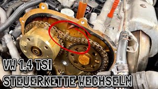 VW  14 TSI  CAXA  Steuerkette wechseln  Anleitung  Drehmomentwerte  Timing Chain Replace [upl. by Roxie]