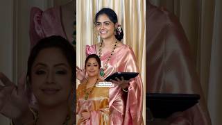 Recreating Jyothika look in premium katan silk sarees Rs1280 only Jewel cost Rs11999994658802 [upl. by Nrek855]