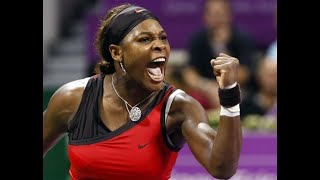 Serena Williams vs Elena Dementieva Doha 2009 Highlights [upl. by Enilra]