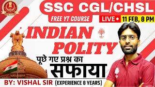 Target SSC CGLCHSL 2022  Indian Polity  Polity All Important Asked Questions  GKGS for SSC Exam [upl. by Ries]