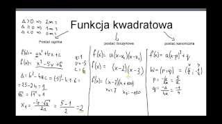 Lekcja 10  Funkcja kwadratowa  kurs maturalny [upl. by Sherline]