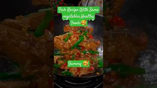 Fish Recipe with some vegetables amp Healthy growth Foods 🥰 food cooking fish shorts trending [upl. by Potts530]