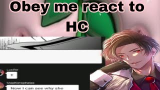 Obey me textObey me react to HC [upl. by Lauralee128]