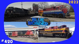 March 2022 Trains Part 4 HESR  ExRail America IC KCS NS UP BNSF CSX CN [upl. by Atnoled]