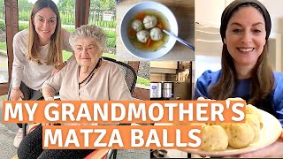 MAKING MY GRANDMOTHERS TRADITIONAL KNEIDLACH MATZO BALL RECIPE [upl. by Tarrant]