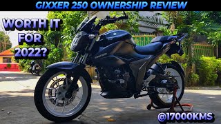 GIXXER 250  Ownership Review  17000 kms [upl. by Akinot]