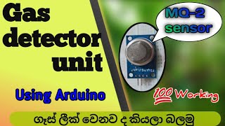 how to make gas detector unit ගෑස් ලීක් ද කියලා බලමු [upl. by Faires]