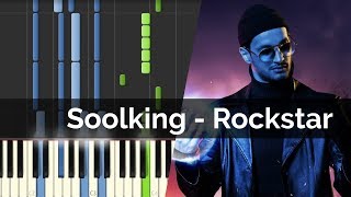 Soolking  Rockstar  Piano Tutorial [upl. by Fritts]