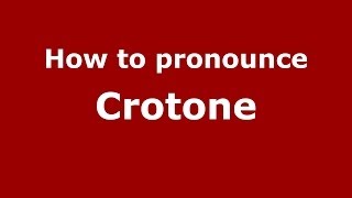 How to pronounce Crotone ItalianItaly  PronounceNamescom [upl. by Nylsaj805]