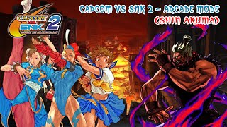 Capcom vs SNK 2 Mark of the Millennium 2001  SakuraCammyChunli  Arcade Mode [upl. by Llertnod]