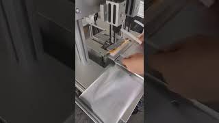 Automatic pouch header fixing machine machine automation [upl. by Cheng]