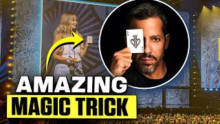 David Blaine Does UNBELIEVABLE Magic Trick On All of us at D23 [upl. by Angelle859]