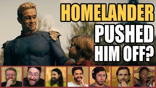 Reactors React to Homelander Pushing Ryan Off The Roof  The Boys Season 2 Episode 3 [upl. by Beitnes]