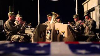 101st Airborne Band in Afghanistan [upl. by Leumhs]