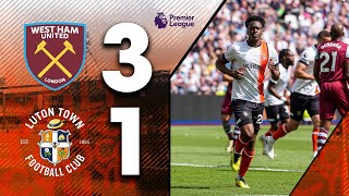 West Ham 31 Luton  Premier League Highlights [upl. by De Witt]