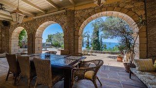 Seafront Luxury Villa in Monastiraki  Skaloma close to the city of Naupaktos West Greece [upl. by Ettennal808]