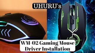 How to Download and Install the Driver for UHURUs WM02 Gaming Mouse [upl. by Juley842]