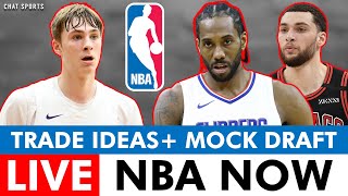 NBA Rumors LIVE Blockbuster Trade Ideas 2025 NBA Mock Draft Top NBA Free Agents Available [upl. by Andrej]