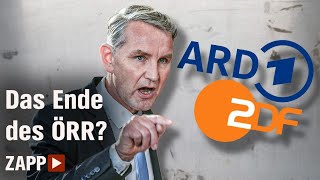 AfDAngriff auf den ÖRR Die Versprechen des Björn Höcke  ZAPP  NDR [upl. by Madeleine393]