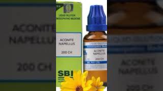 Sbl Aconite Napellus 30 Ch fear death homeopathy sbl homeremedies aconite medicine [upl. by Conal]