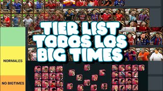 Tier list de todos los big times que hay en efootball [upl. by Llehsor]