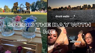 SPEND THE DAY WITH ME  juneteenth festival  mukbang amp more [upl. by Rednav]