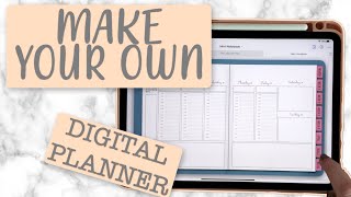 Make your own DIGITAL PLANNER using Keynote for your iPad [upl. by Bridwell]