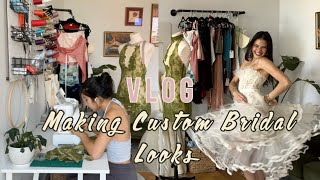 Making Custom Bridal Looks for Benulus  Wedding VLOG [upl. by Ocimad122]