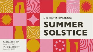 Summer Solstice 2023 Sunset Live from Stonehenge [upl. by Betthezul]