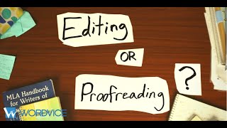 Editing or Proofreading Which Should You Choose [upl. by Orual]