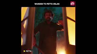 Petta Velan transformation 🔥  petta  rajnikanth  shorts  Sun NXT [upl. by Ahseinaj]