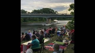 Water ski show at Jumpin Jacks on the Mohawk River 62824 [upl. by Akelahs324]