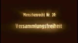 Menschenrecht Nr 20 Versammlungsfreiheit [upl. by Tews]