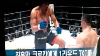 최홍만vs Cro Cop 크로캅 [upl. by Nabois11]