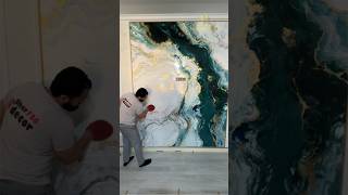 FANTASTIC VENETIAN PLASTER STUCCO ABSTRACT EFFECT SUPER GLOSS [upl. by Bixler]