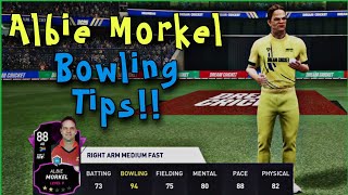 Albie Morkel bowling tips and tricks dream cricket 25  dream cricket 25 back to back wickets [upl. by Shult]