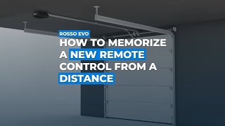 ROSSO EVO  How to memorize a new remote control from a distance  Motorline Academy [upl. by Nerte]