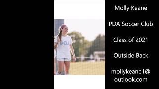 Molly Keane PDA Soccer Class of 2021 Outside Back Highlight Film [upl. by Okuy]