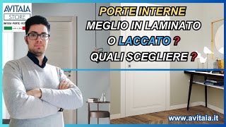 Porte interne in laminato o laccato  Guida Completa [upl. by Lat]