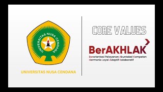 Panduan Perilaku Core Values ASN BerAKHLAK  Undana Official [upl. by Tedra145]