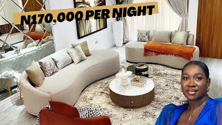 Stunning 2 Bedroom Airbnb in Lekki Lagos  Elevator Pool and Rooftop Lounge  170k per Night [upl. by Nogaem84]