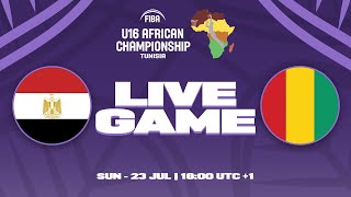 FINAL Egypt v Guinea  Full Basketball Game  FIBA U16 African Championship 2023 [upl. by Aradnahc]