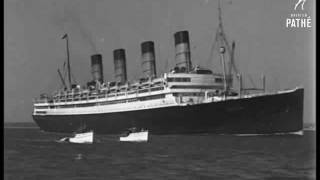 RMS Aquitania 1934  Ship Beautiful [upl. by Trini113]