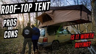 The REAL DEAL with ROOF TOP TENT Camping  PROS and CONS [upl. by Bonneau40]