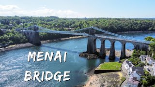 Menai Bridge North Wales 4k Drone Footage [upl. by Suzzy703]