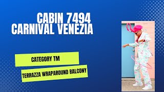 Stateroom 7494 Carnival Venezia [upl. by Etsirk]